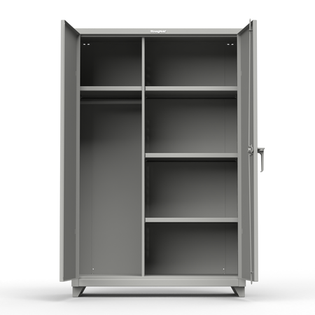 STRONG HOLD 14 ga. Fully-Ventilated Industrial Cabinet 48 inW x 24 inD x 75 inH 46-VBS-243-L
